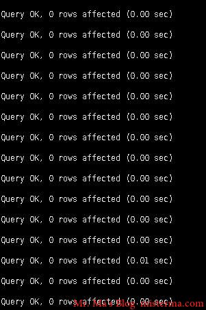 mysql导入成功
