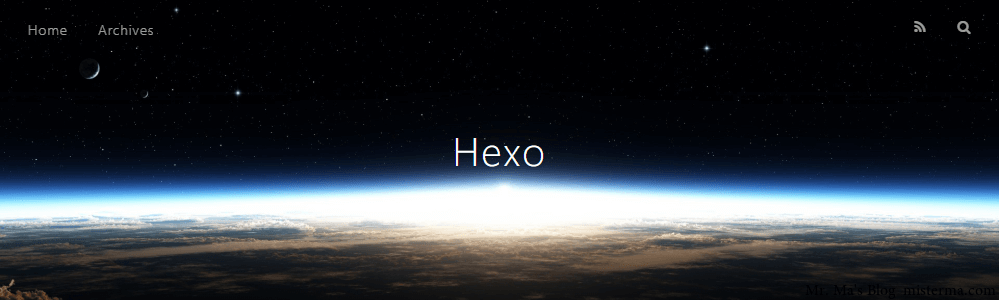 Hexo网站截图