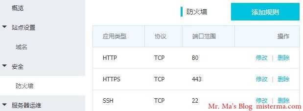 阿里云防火墙设置