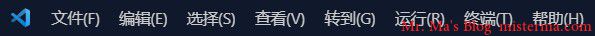 VSCode菜单栏