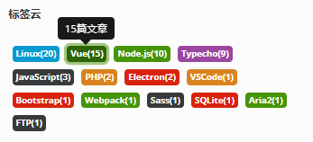 Facile标签云