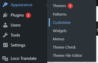 WordPress Theme Settings