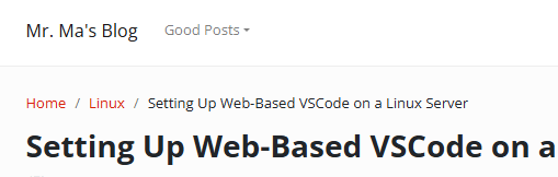 Facile Breadcrumb Navigation