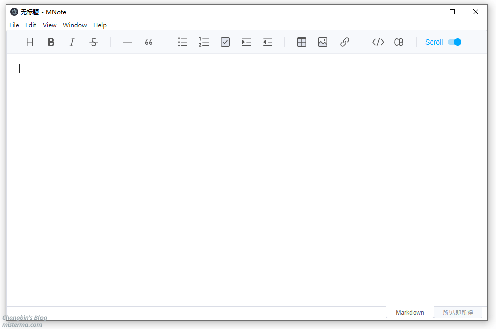 Markdown编辑器外观和窗口部分